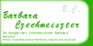 barbara czechmeiszter business card